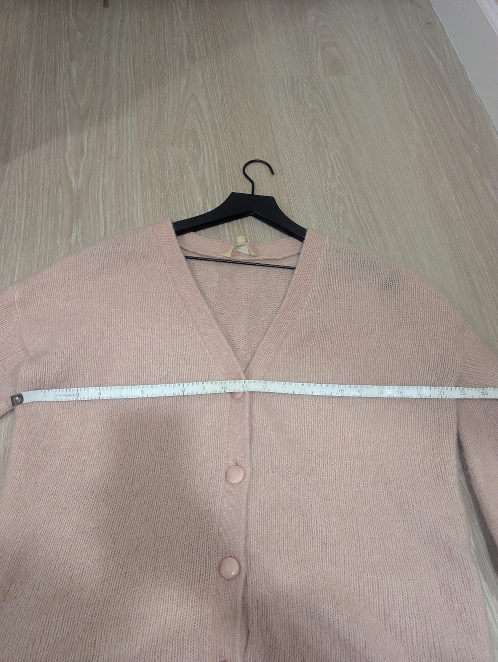 Sezane Mia Cardigan In Powder Pink - Picture 13 of 15